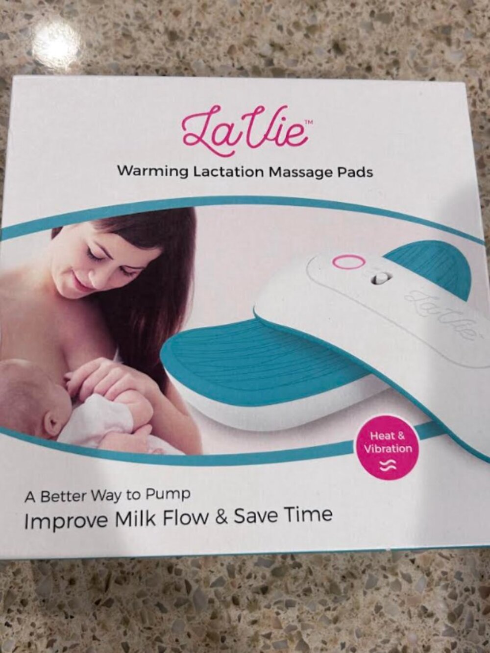 LA VIE WARMING LACTATION MASSAGE PADS BREASTFEEDING RELIEF MASSAGERS EUC